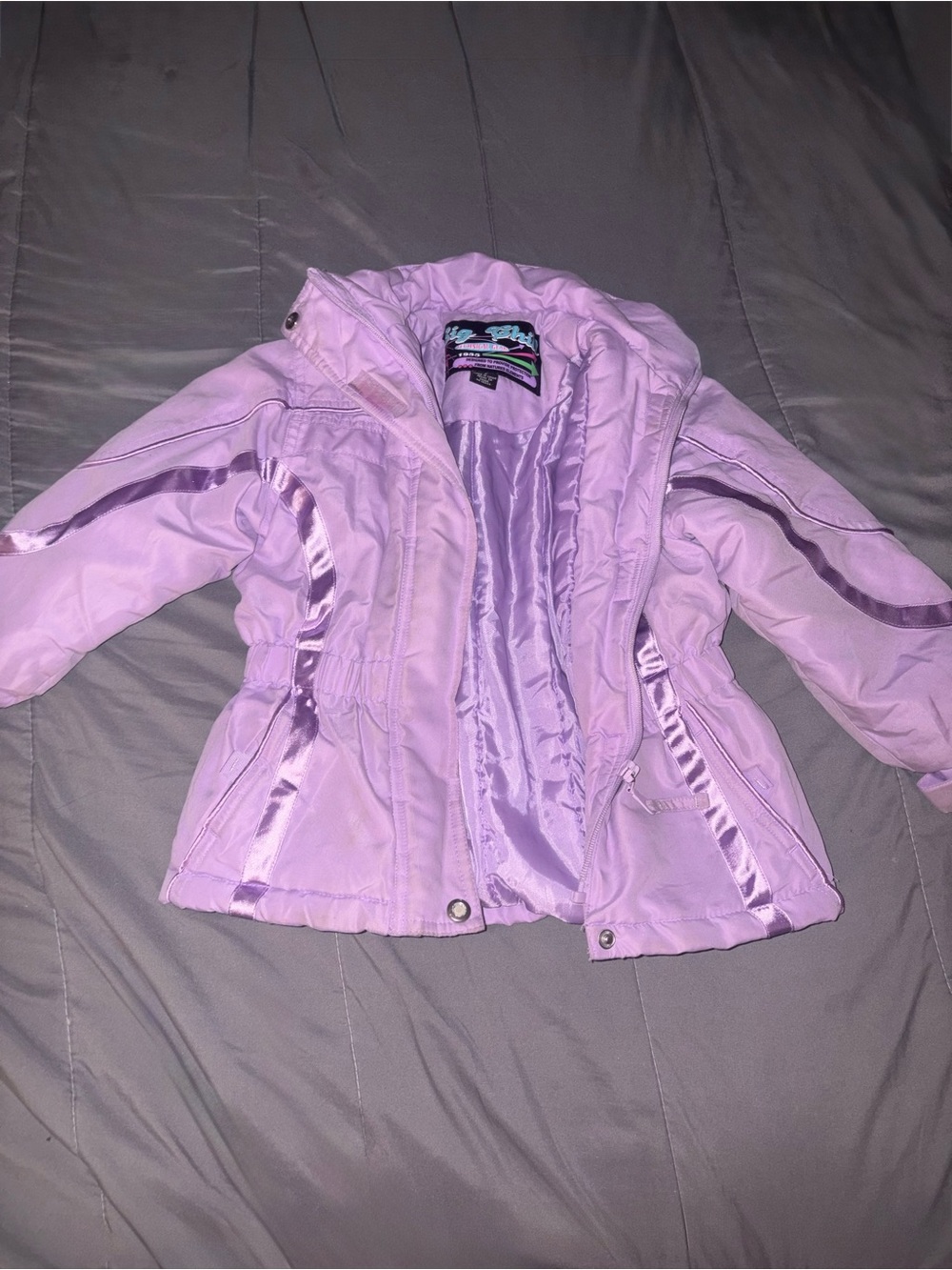 Big Chill Girls' Light Purple Lavender Ski Coat Puffer Jacket 4T